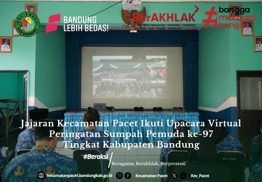 peringati-hari-sumpah-pemuda-ke-97-jajaran-kecamatan-pacet-ikuti-upacara-secara-virtual