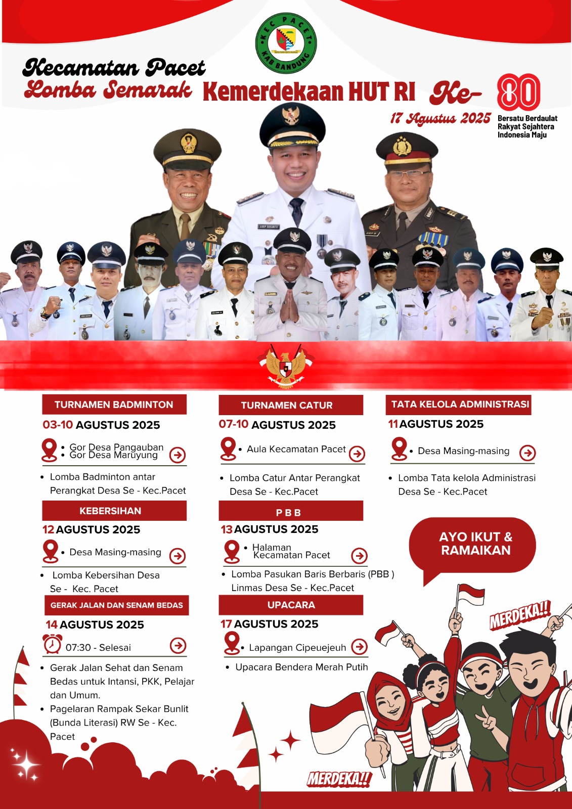 semarak-hut-ri-ke-80-kecamatan-pacet-gelar-beragam-lomba-seru-dan-edu