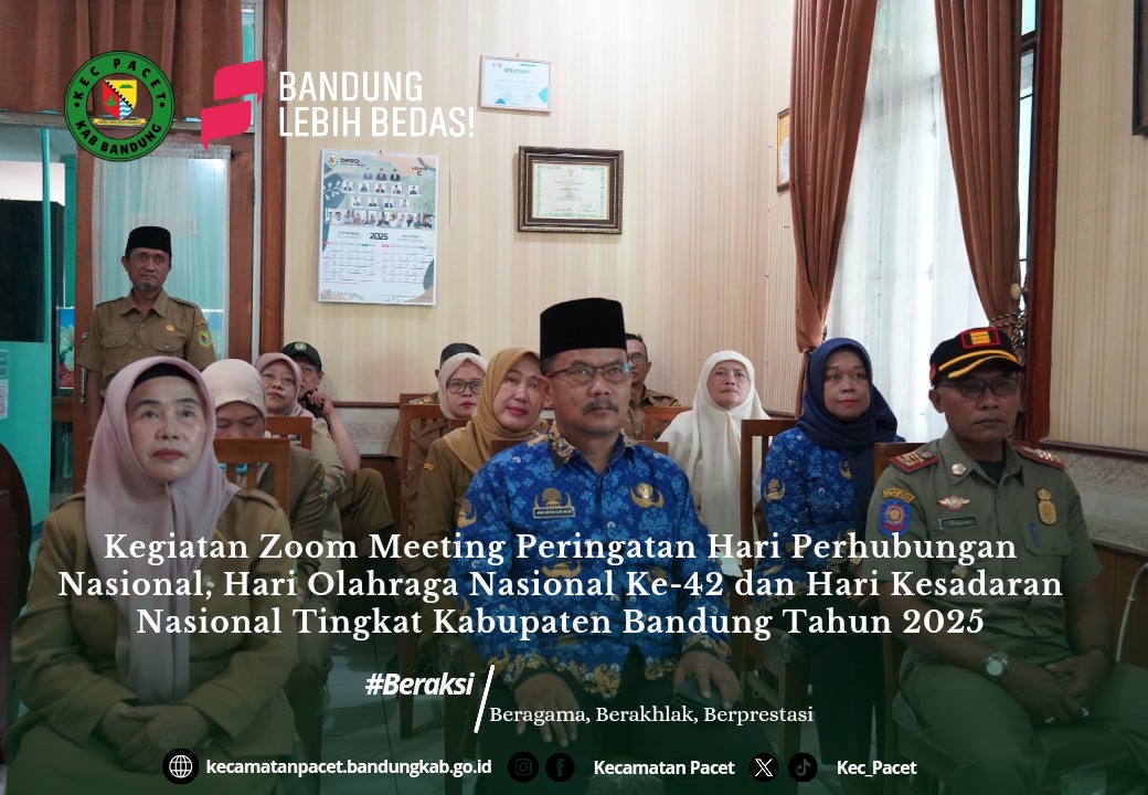 sekcam-pacet-pimpin-upacara-virtual-peringatan-tiga-hari-besar-nasional-di-kantor-kecamatan