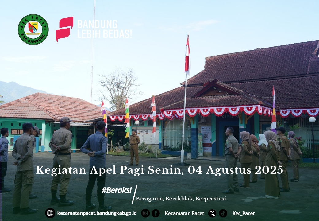 sekcam-pacet-pimpin-apel-pagi-perdana-di-bulan-agustus-tekankan-disiplin-dan-semangat-kerja
