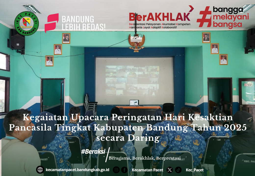 komitmen-tak-surut-jajaran-pemkec-pacet-ikuti-upacara-hari-kesaktian-pancasila-secara-daring